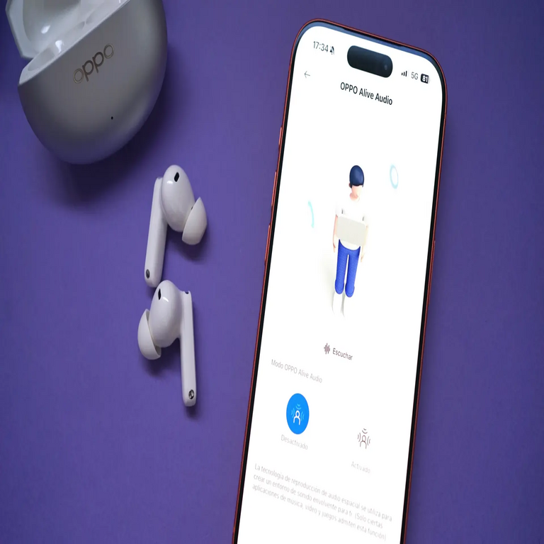 El botón que debes presionar en la aplicación de auriculares de Oppo para optimizar la experiencia auditiva de tu música.