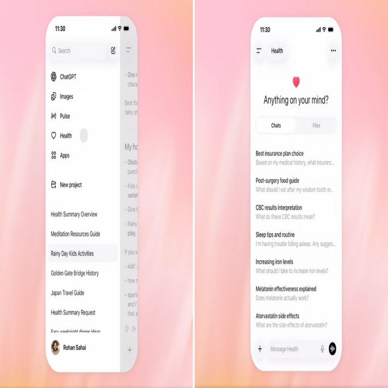 OpenAI presenta ChatGPT Salud: la innovadora herramienta de inteligencia artificial destinada a administrar datos médicos, analizar resultados y fomentar el bienestar.