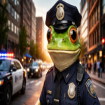 Un informe policial de Utah afirma que un agente se transformó en rana, aunque en realidad fue generado por inteligencia artificial.