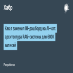 Cómo reemplacé un dashboard de BI con un chat de IA: arquitectura de un sistema RAG para 600.000 registros Cómo reemplacé un dashboard de BI con un chat de IA: arquitectura de un sistema RAG para 600.000 registros