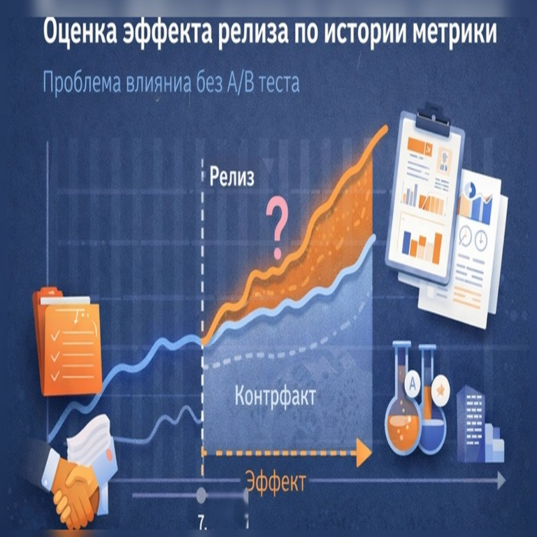 Evaluación del impacto del lanzamiento mediante el historial de la métrica: causal impact sin pruebas A/B