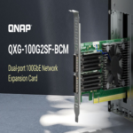 QNAP introduce la QXG-100G2SF-BCM, una tarjeta de expansión de red 100GbE con dos puertos.