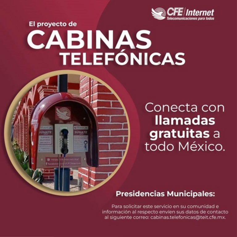 México: Ubicación y motivos del regreso de las casetas telefónicas de la CFE. México: Ubicación y motivos del regreso de las casetas telefónicas de la CFE.