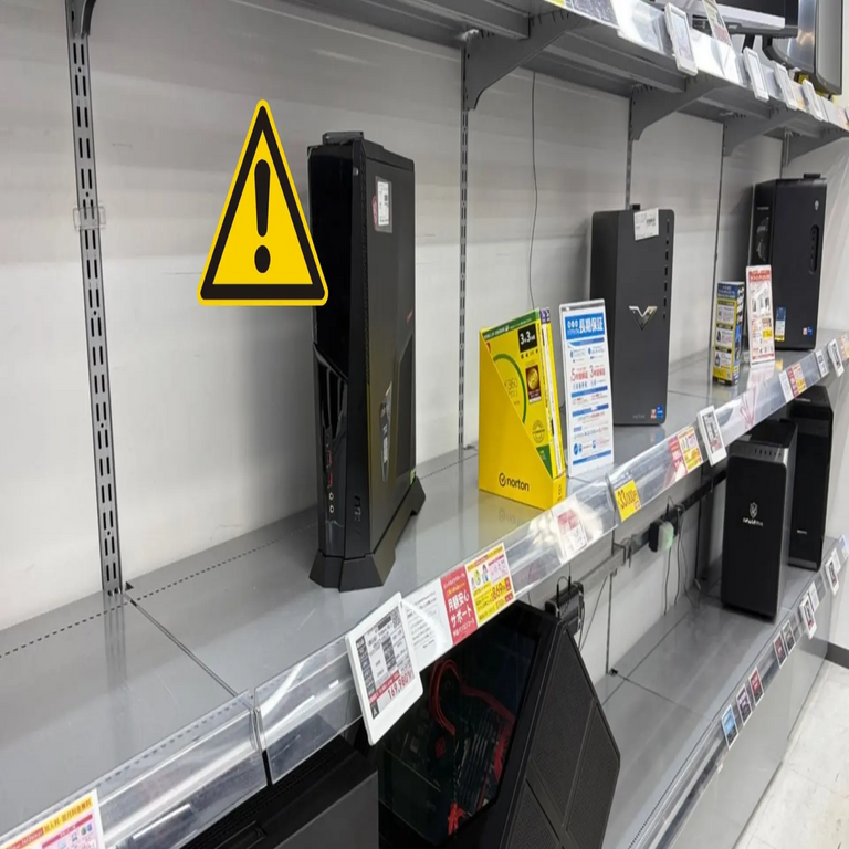 La escasez de hardware impacta severamente a los distribuidores, al punto de que una tienda solicita a sus clientes la venta de sus computadoras usadas para reponer sus inventarios en las estanterías.