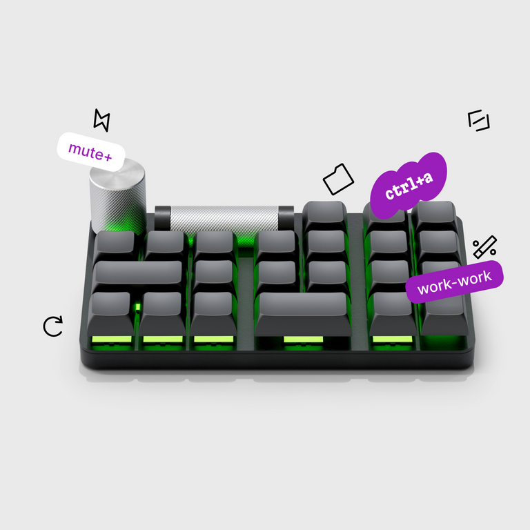 La macro-teclado que desarrollé durante cinco años.