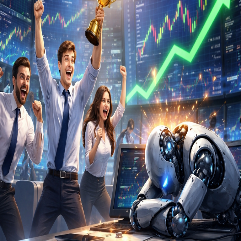 Los humanos superan a la inteligencia artificial en una competencia de trading.