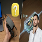 ¿Cuál es el motivo por el que los cargadores de computadoras portátiles incorporan un módulo intermedio en el cable y cuál es su propósito principal?