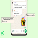 Nuevas funcionalidades de WhatsApp en grupos: guía para generar etiquetas y stickers de texto personalizados en la aplicación