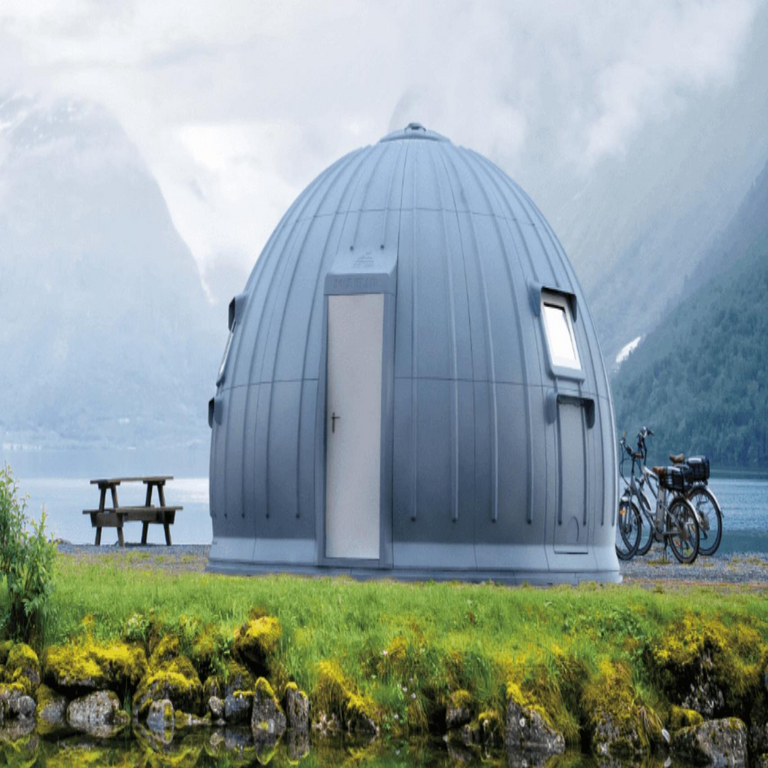 Conozca Ezdome, la vivienda modular japonesa de diseño esférico: se ensambla en dos horas y resiste temperaturas de hasta -8 °C.
