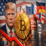 Los nuevos aranceles impuestos por Trump ponen en riesgo el ascenso del bitcoin.