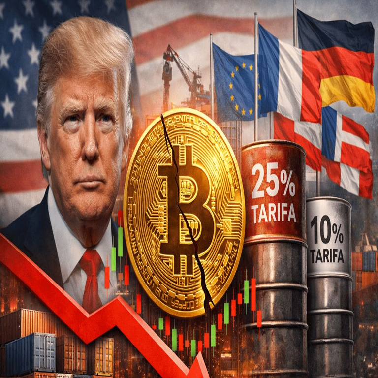 Los nuevos aranceles impuestos por Trump ponen en riesgo el ascenso del bitcoin.