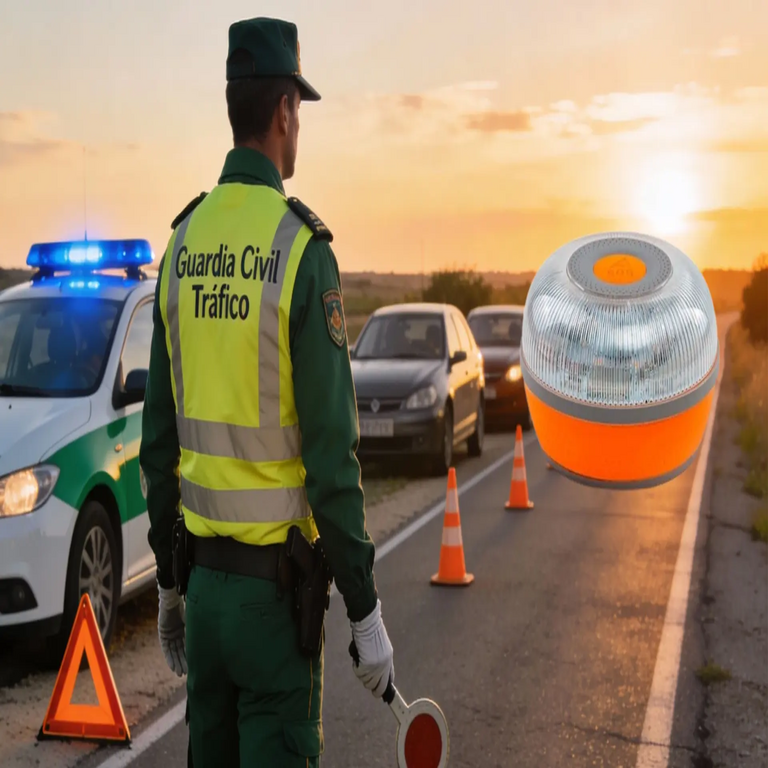 Primeras sanciones de 80 euros por el error grave que cometen numerosos conductores con la baliza V16: olvidan que su uso sigue siendo obligatorio.