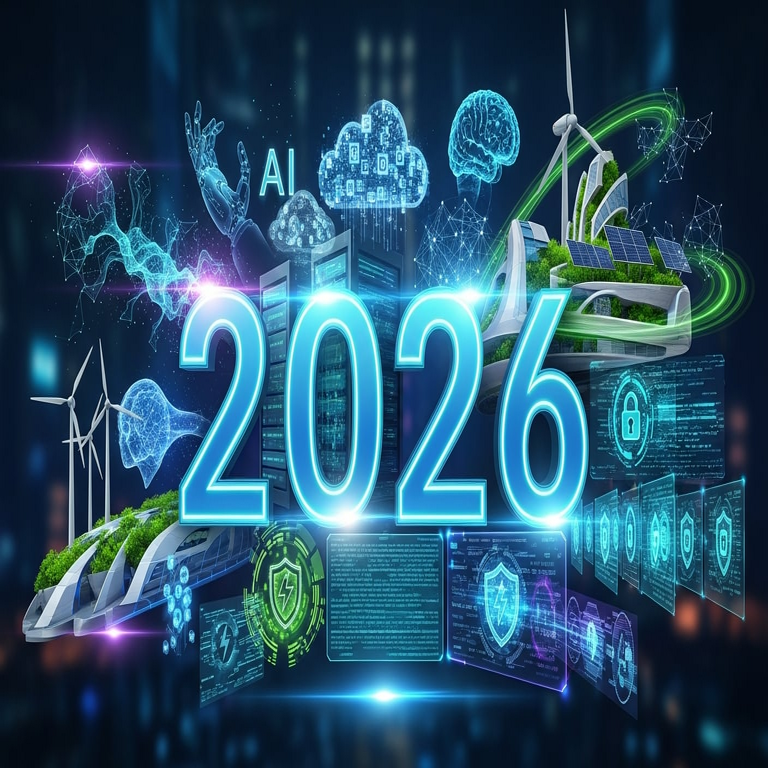 Cinco tendencias tecnológicas que definirán el 2026 y el futuro de la era digital.