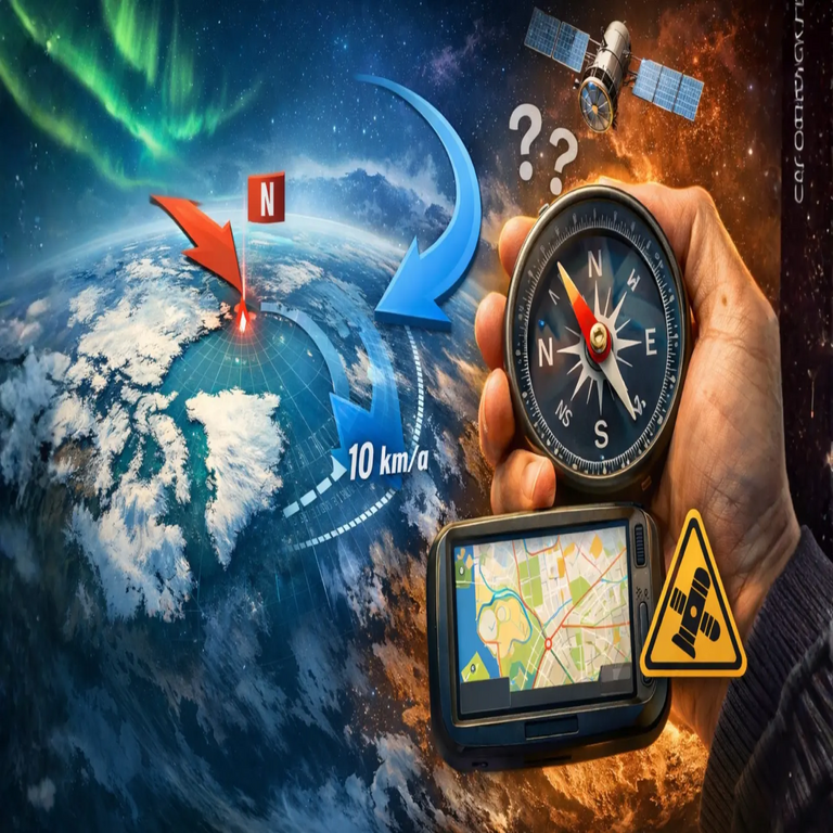 ¿Será necesario actualizar las brújulas y los sistemas GPS? El polo norte magnético está reduciendo su velocidad y alterando su trayectoria.