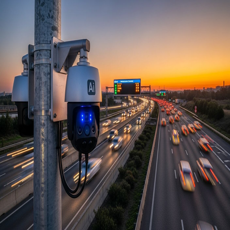 Emplean ocho cámaras equipadas con inteligencia artificial para identificar alrededor de 29.000 infracciones de tránsito en menos de un mes.