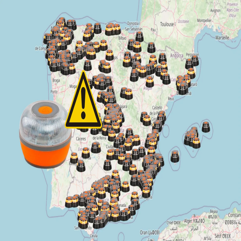 ¿Es lícita la visualización en tiempo real del mapa de balizas V16 activadas? La DGT y la Agencia Española de Protección de Datos lo precisan.
