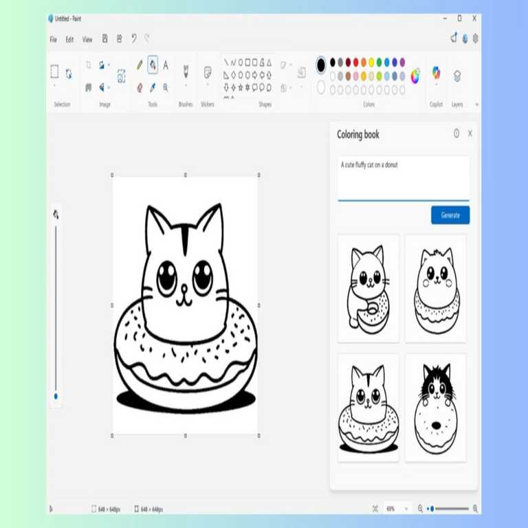 Microsoft Paint integra funcionalidades de libros para colorear impulsados por inteligencia artificial, mientras que el Bloc de notas expande su compatibilidad con Markdown.