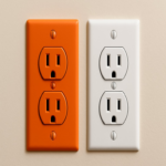 ¿En qué tipo de toma de corriente debo enchufar mi dispositivo móvil, una naranja o una blanca?