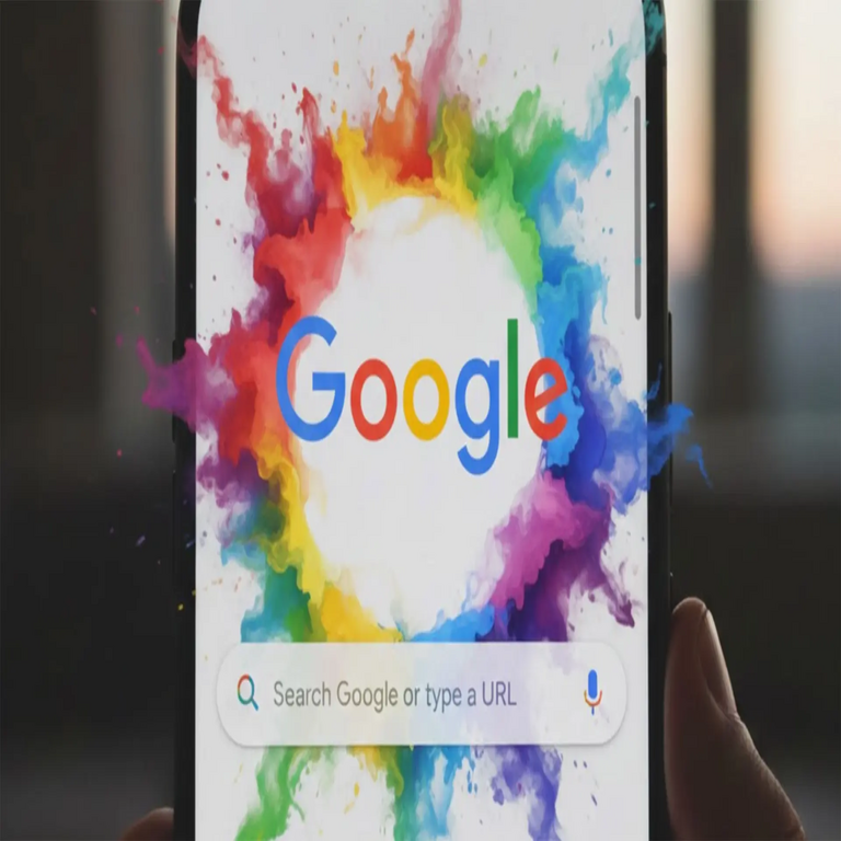El motor de búsqueda de Google permite la personalización de su interfaz visual mediante la selección de colores.