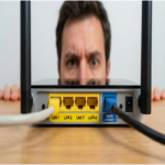 ¿Cuál es el significado de las siglas LAN y WAN en la parte posterior del router WiFi?