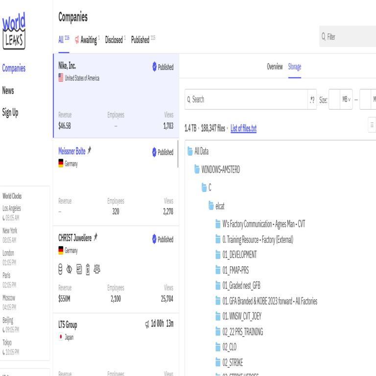 Nike investiga una posible brecha de datos tras las afirmaciones de WorldLeaks. Nike investiga una posible brecha de datos tras las afirmaciones de WorldLeaks.