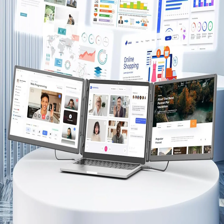 Mejora tu eficiencia con este monitor portátil extensible de 15,6 pulgadas en resolución Full HD.