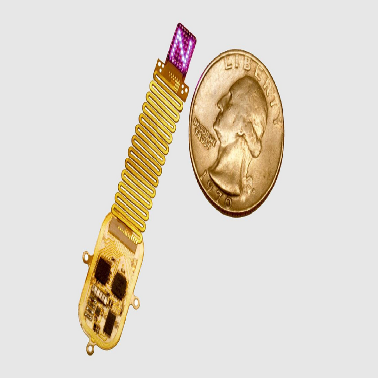 El minúsculo implante que emplea patrones luminosos para estimular regiones cerebrales específicas: facilitará la restauración de la visión o la audición.