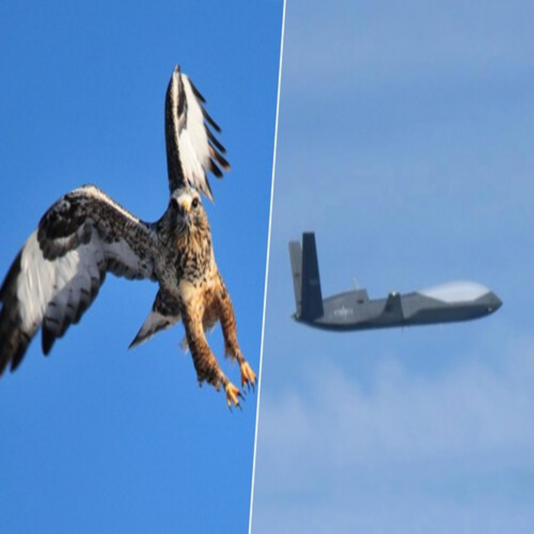 China analizó los principios de los halcones para capturar a sus presas, permitiendo que sus drones neutralicen objetivos en solo 5 segundos.