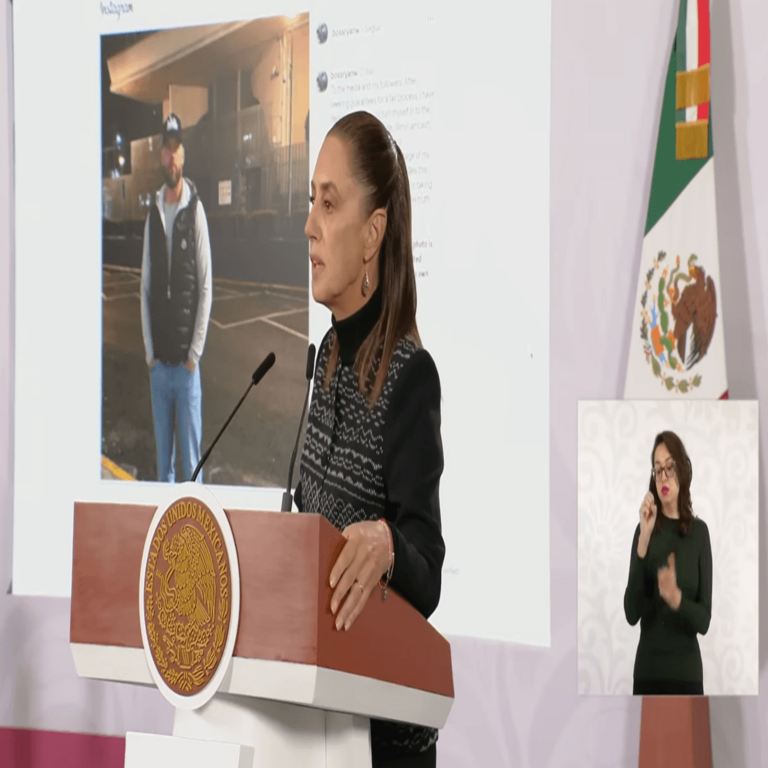 Los indicios apuntan a que Sheinbaum exhibió una imagen de Ryan Wedding generada por inteligencia artificial, lo cual genera una preocupación relevante. Los indicios apuntan a que Sheinbaum exhibió una imagen de Ryan Wedding generada por inteligencia artificial, lo cual genera una preocupación relevante.