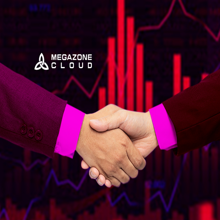 MegazoneCloud y Hana Bank colaboran para desarrollar servicios financieros digitales innovadores.