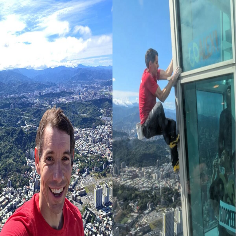 De esta forma se presenció el ascenso de Alex Honnold al Taipei 101 desde las oficinas de Google en el piso 75.