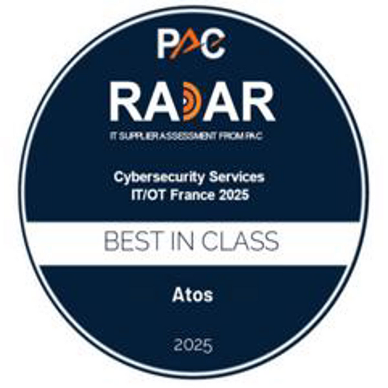 Comunicado: Atos es reconocida como la mejor en su categoría en ciberseguridad IT/OT para 2025 por PAC Innovation Radar France.
