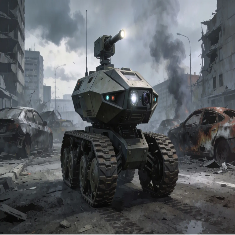 Un robot terrestre tipo dron de fabricación ucraniana sostuvo su posición durante 45 días, representando una amenaza persistente para las fuerzas rusas.