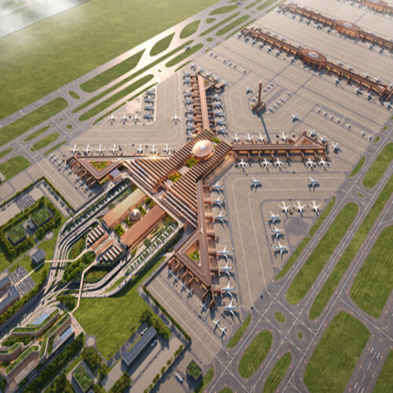 Etiopía avanza en la construcción de un aeropuerto pionero en África, que no solo destacará por su inmensa escala, sino también por un diseño que resultará inconfundible desde el aire.