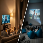 Proyectores versus televisores: ¿cuál representa la mejor alternativa para implementar un sistema de cine en casa?
