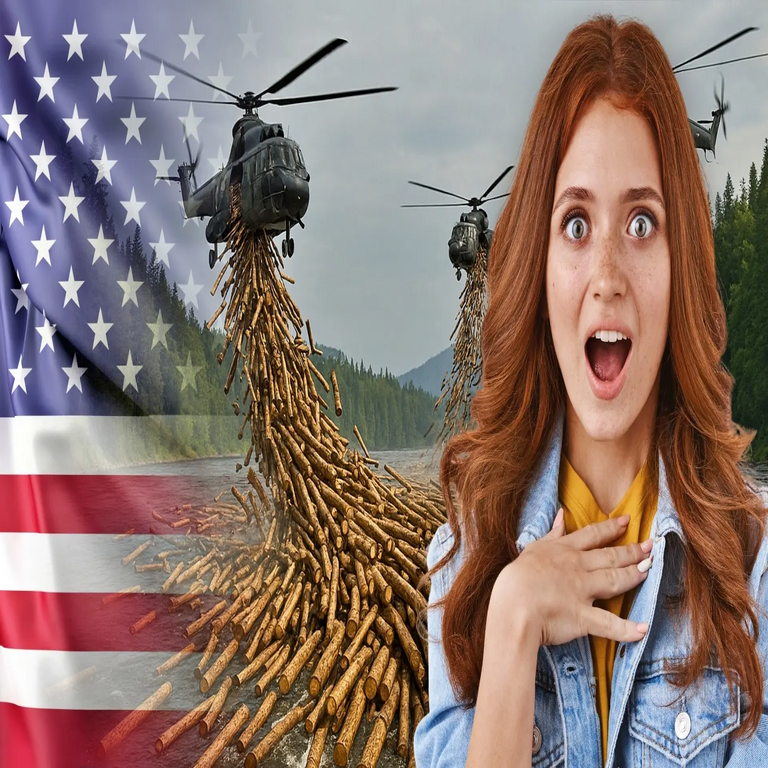 Helicópteros arrojan más de 6.000 troncos arbóreos en ríos de Estados Unidos para corregir un error grave acumulado durante décadas.