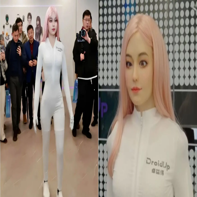 China introduce el primer robot biomimético a nivel mundial que imita el andar humano, la sonrisa y el guiño ocular.