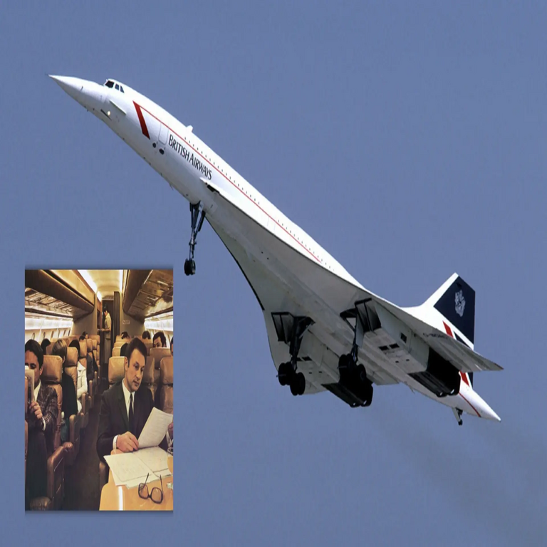 De esta forma se vivía el viaje en el legendario Concorde, que permitía excursiones diarias hasta las Cataratas del Niágara.