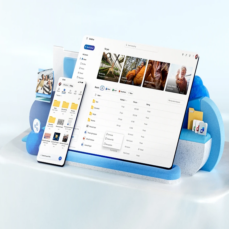 Microsoft integra agentes de IA enfocados en proyectos en OneDrive.