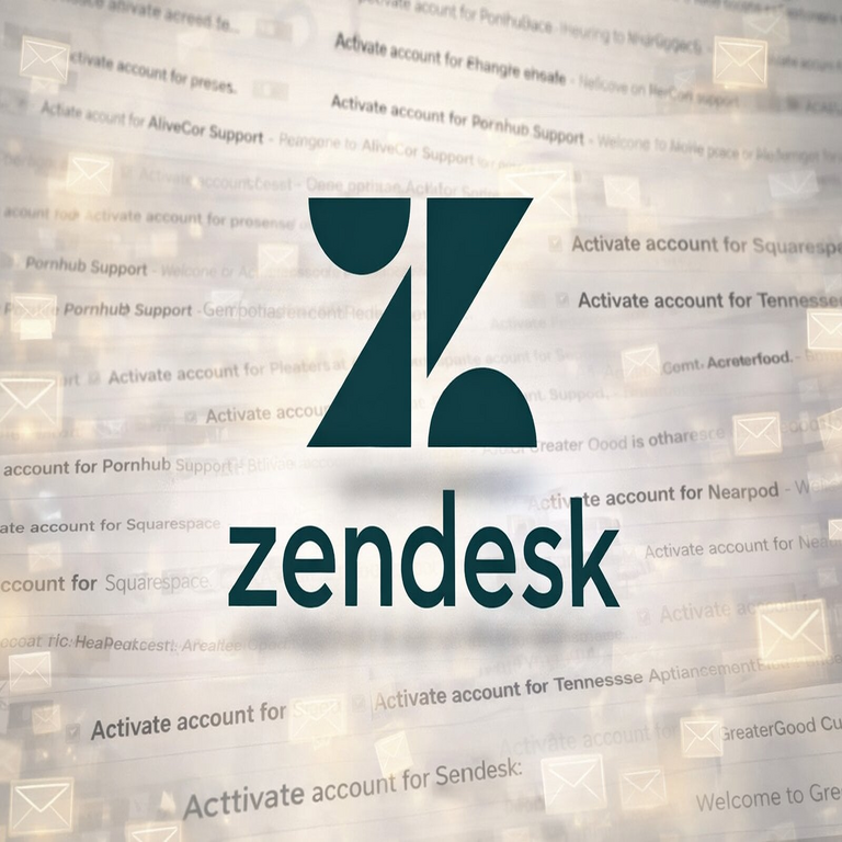 Regresa la oleada de spam relacionada con Zendesk, saturando a los usuarios con correos electrónicos de activación de cuenta.