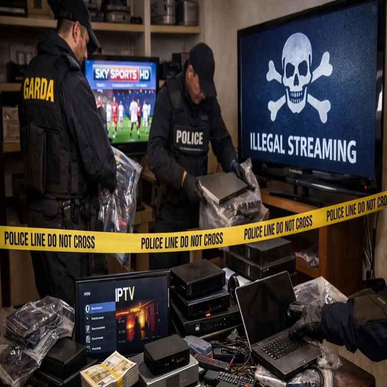 Nuevo impacto significativo contra las IPTV ilegales en 2026: se desmantelan casi 200 cuentas tras allanar una vivienda en Irlanda.