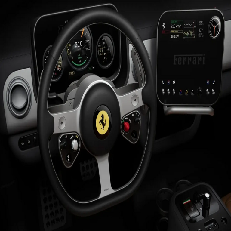 Este es el diseño interior del primer Ferrari completamente eléctrico creado por el ‘padre del iPhone’.