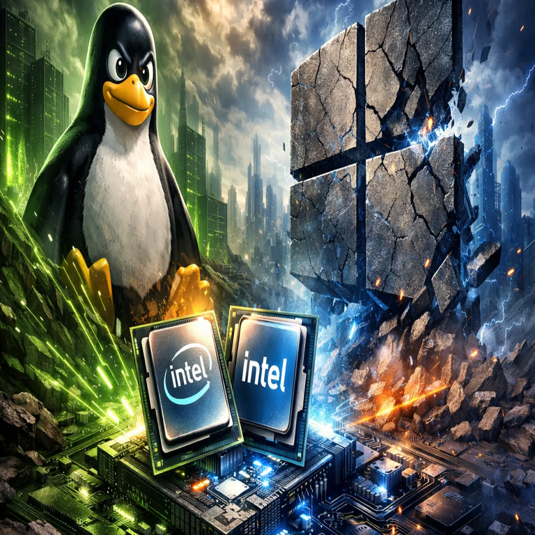 Confirmado: Linux ha superado a Windows en su campo principal, ya que los procesadores más recientes de Intel revelan las limitaciones de Microsoft.