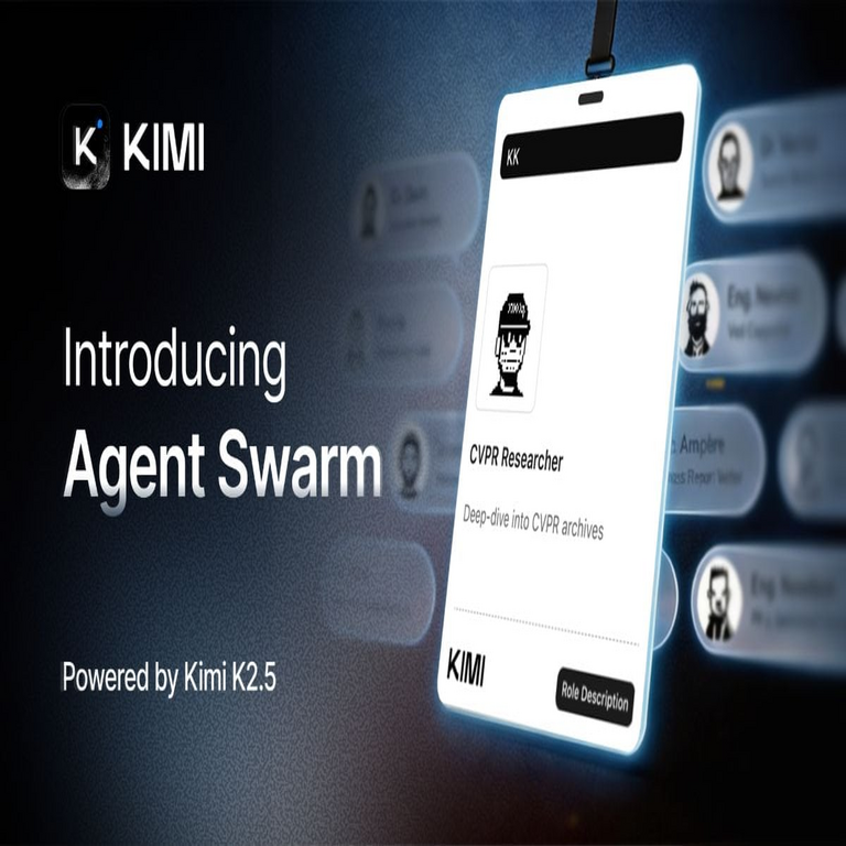 Kimi presenta la IA de enjambre de agentes para investigación y análisis en paralelo.