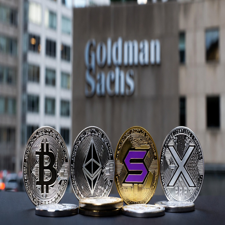 Goldman Sachs divulga sus posiciones en bitcoin, ether, solana y XRP.