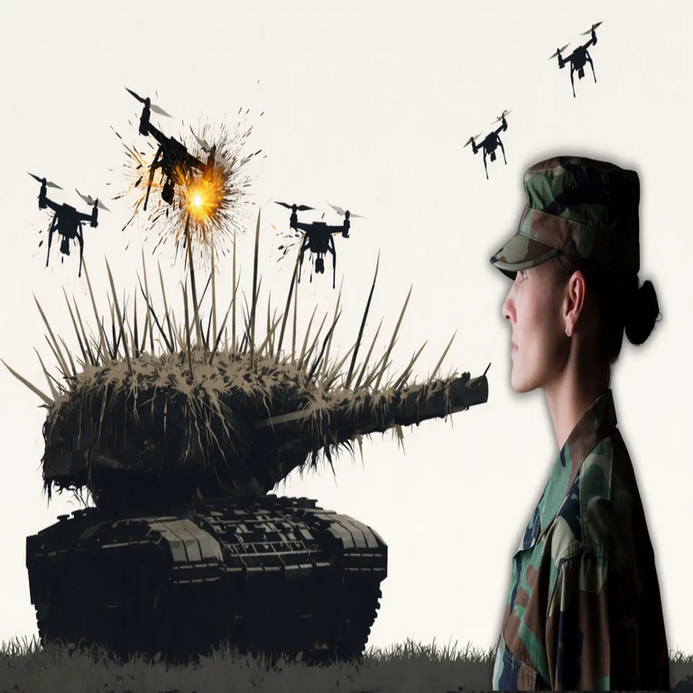 Los tanques erizo logran contrarrestar la efectividad de los drones, alterando las dinámicas de la guerra moderna.