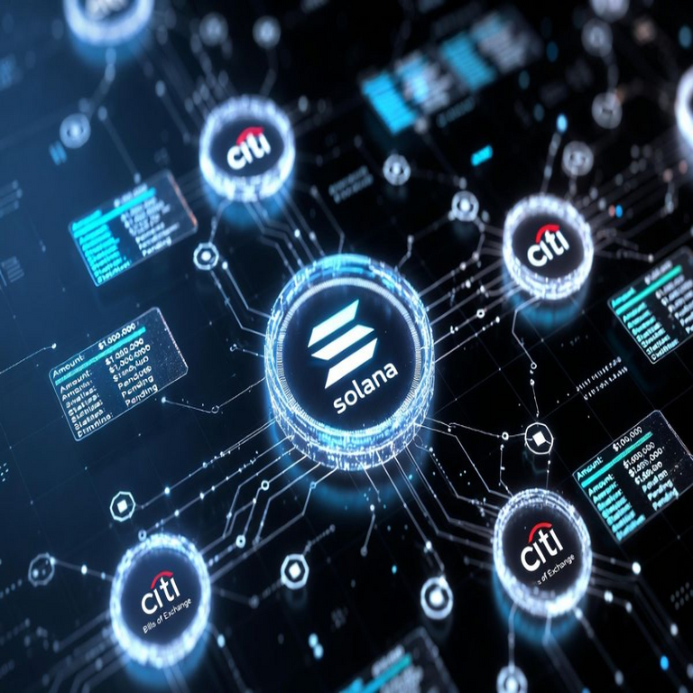 Citi selecciona la red Solana para la tokenización de letras de cambio.