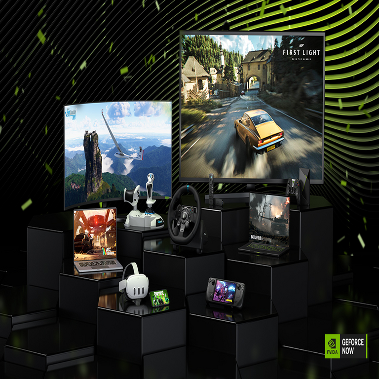 GeForce NOW transforma pantallas en una máquina de juegos.