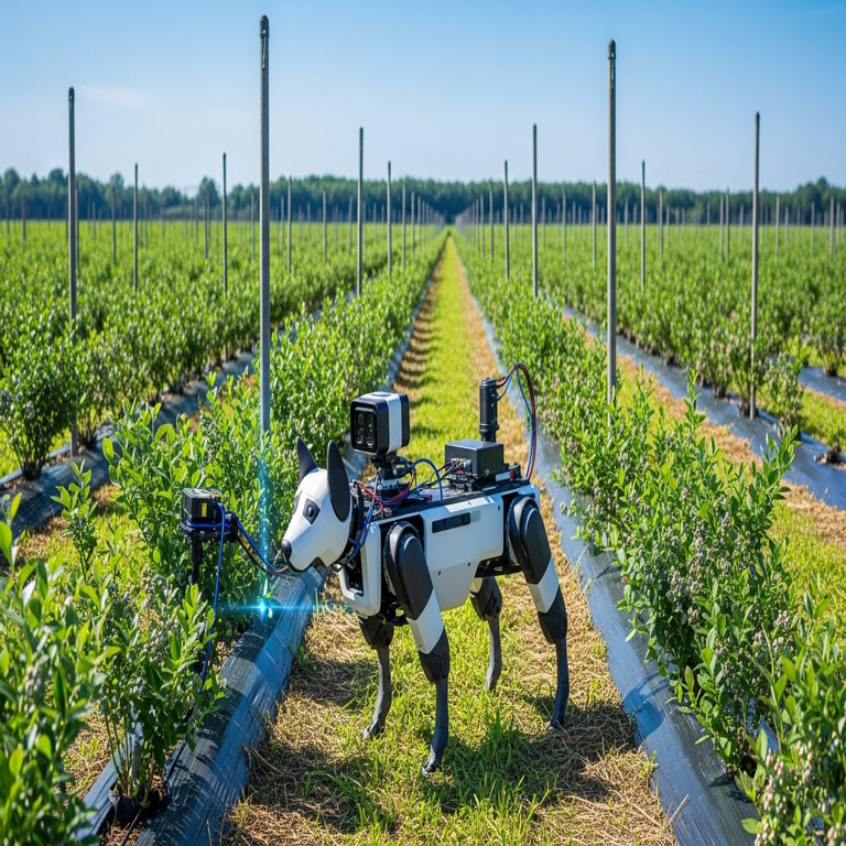 Descubre el robot canino que emplea inteligencia artificial para monitorear la salud de los cultivos