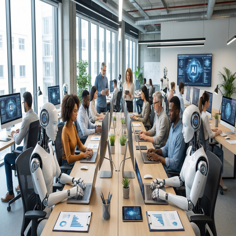 La inteligencia artificial transforma los puestos laborales profesionales y propulsa la automatización.